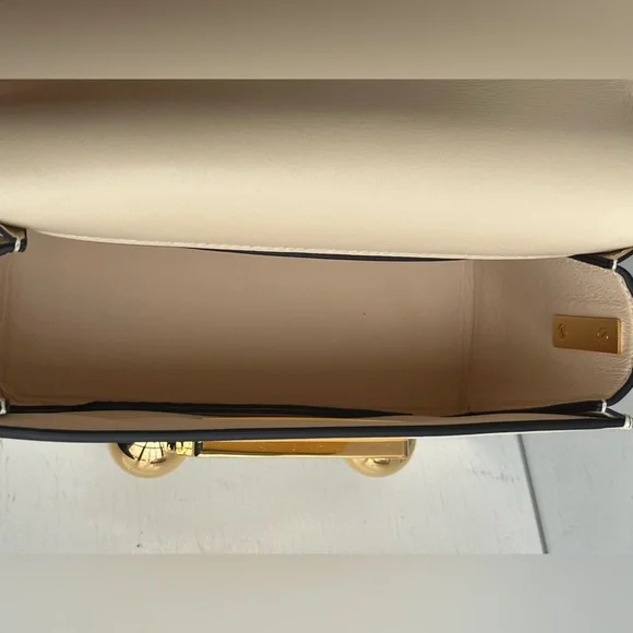 MARNI Mini Trunkaroo Leather Shoulder Bag- Off White - Picture 13 of 14